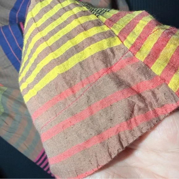 ✨ GORMAN Australian Striped Cotton Silk Button Front Blouse Size 10 ✨ - Picture 13 of 13